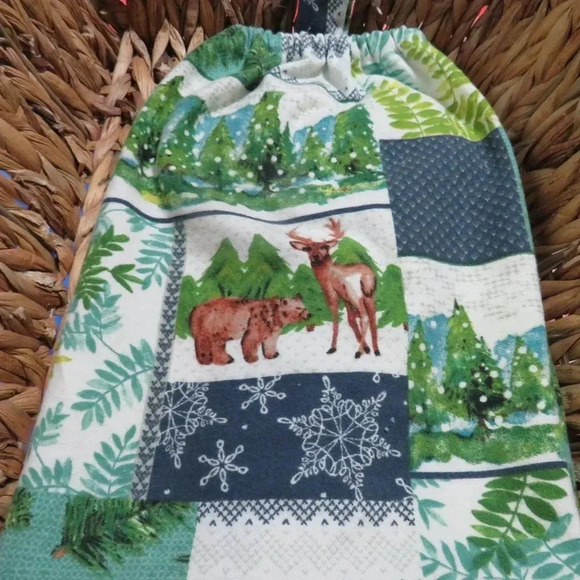 Plastic Bag Holder Flannel Shopping Bag Dispenser Kitchen Storage - Picture 6 of 6